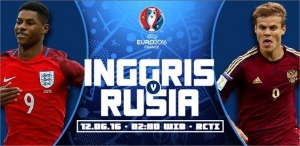 Inggris Vs Rusia Skor 1-1 FT